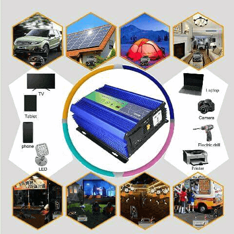 محول كهربائي من 12 فولط الى 220 فولط بسعة 500 واط + منفد USB